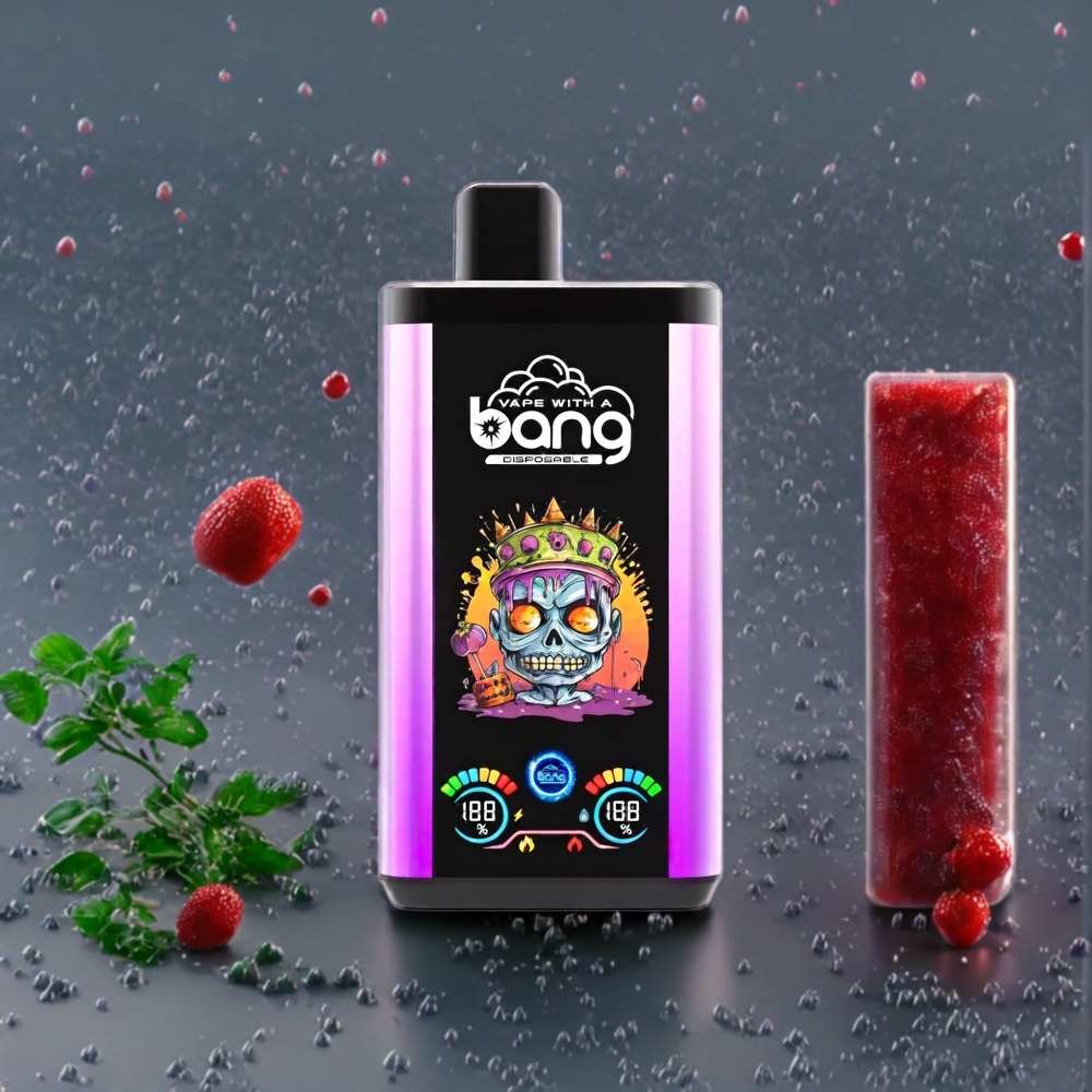 Suomi tukku Bang 30K Pro 30000 Puffs 36ml 550mAh Disposable Vape Purppurasade & Mansikka-Vadelma-Kirsikka Jää