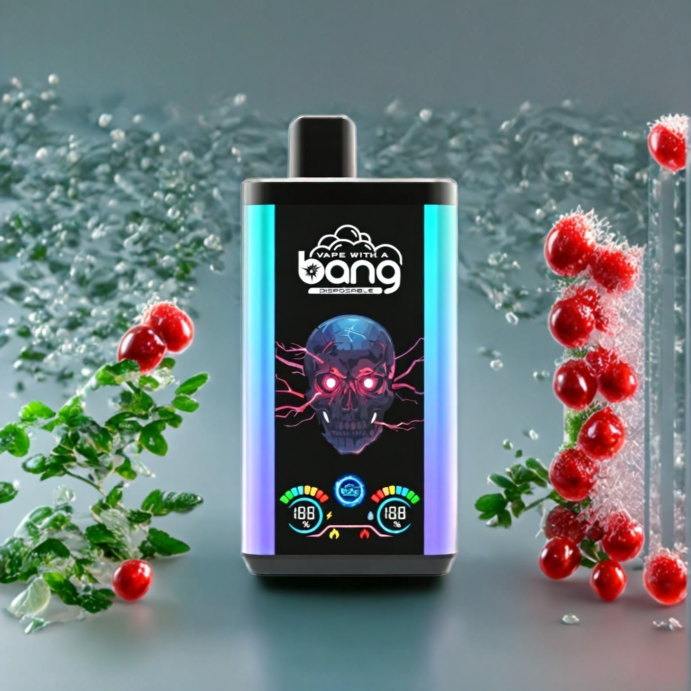 Suomi tukku Bang 30K Pro 30000 Puffs 36ml 550mAh Kertakäyttö Vape Piparminttu Jää & Kolmen Marjan Maku Dual-Flavor System