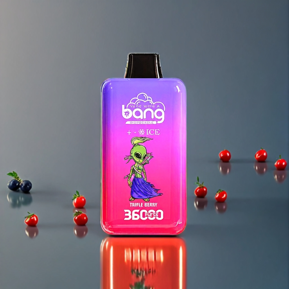 Suomi tukku Bang 36000 Ice Level Disposable Device 36ml Kolmen Marjan Maku 850 mAh Akku