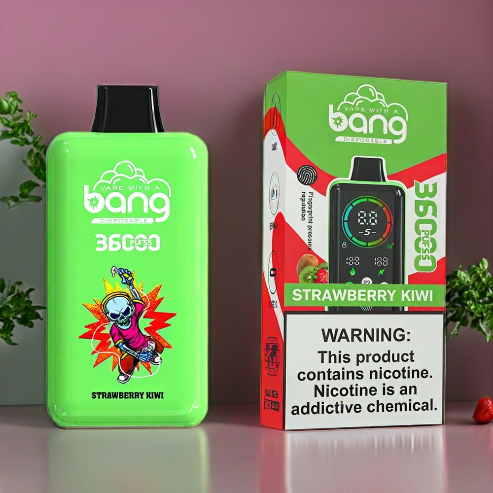 Suomi tukku Bang 36000 Power Disposable Vape Mansikka-Kiivi 36ml 36000 tupaa 850mAh