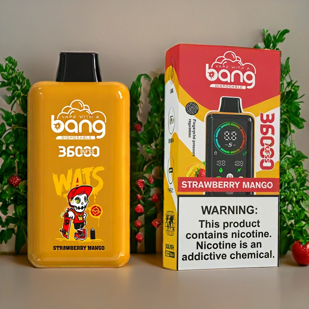 Suomi tukku Bang 36000 Power Disposable Vape Mansikka-Mango 36ml 36000 puffs 850mAh