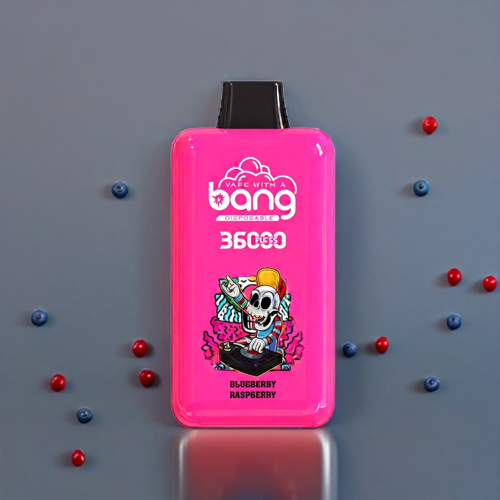 Suomi tukku - Bang 36000 Power Disposable Vape Mustikka-Vadelma 36ml 36000 tupahdetta 850mAh 0%-5% nikotiinia