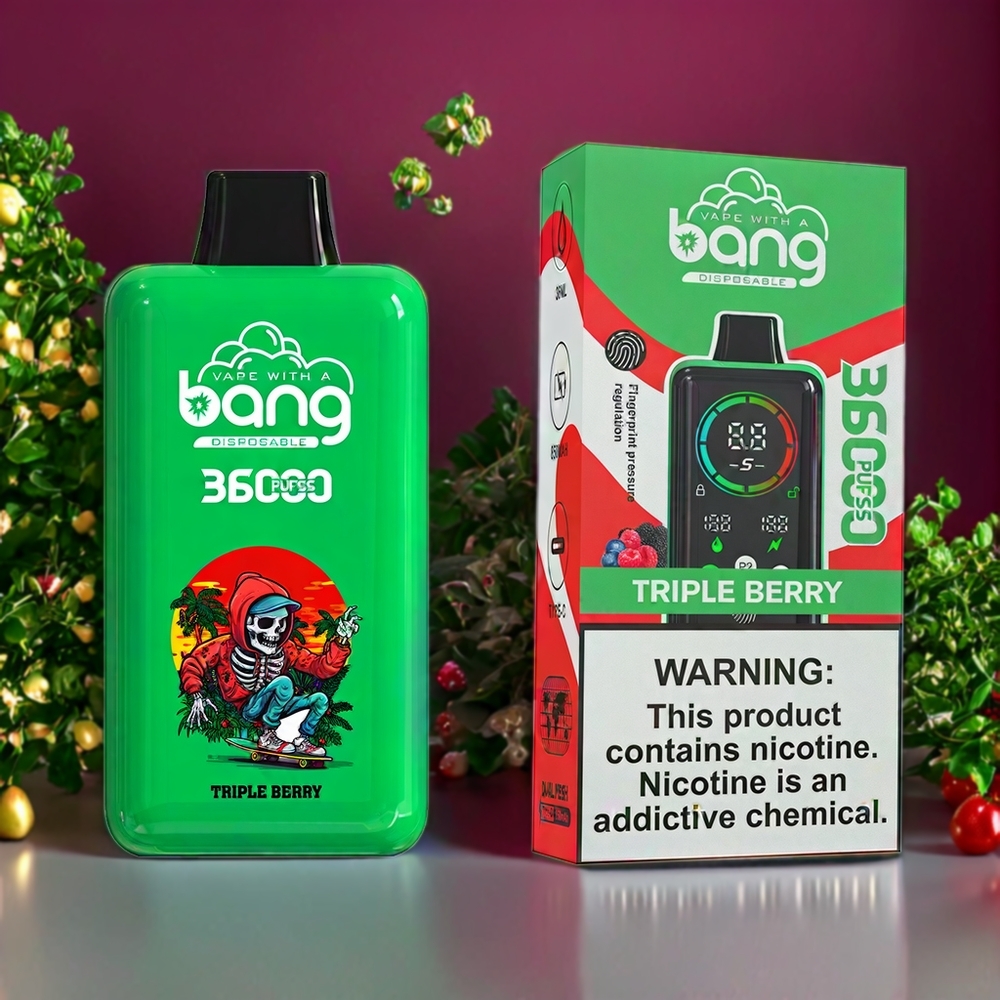 Suomi tukku Bang 36000 Power Disposable Vape Triple Berry 36000 puffs 36ml 5% nikotiinia