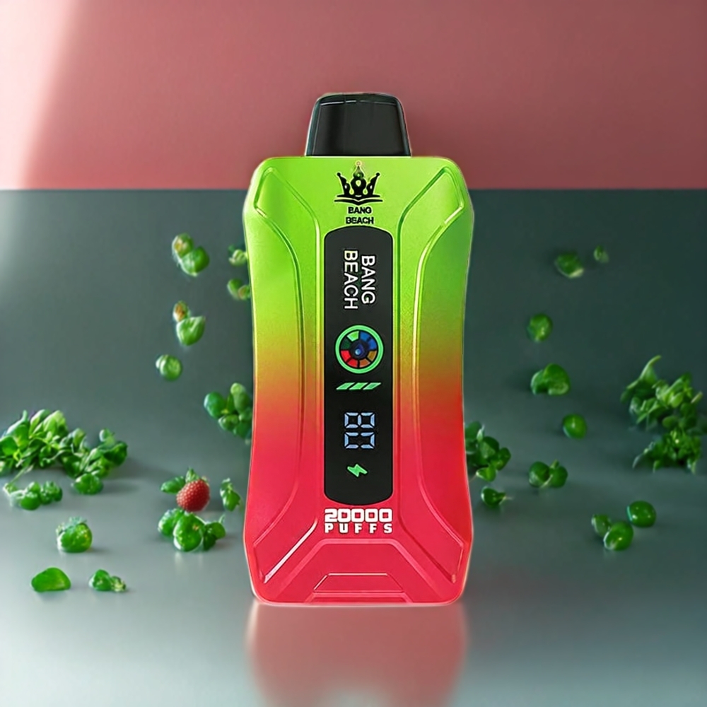 Suomi tukku Bang Beach 20000 Puffs Disposable Vape Mansikka-Arbuusi 35ml 650mAh Älyikkäänäytöllä