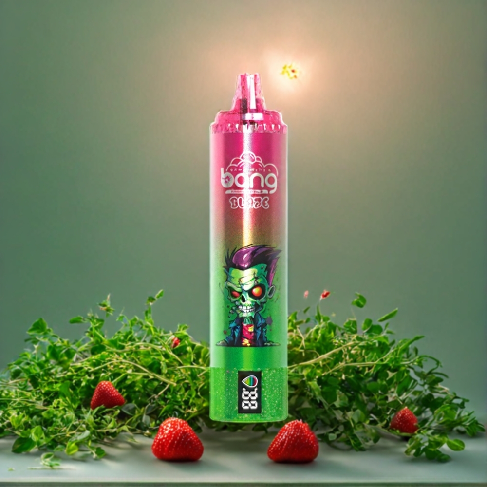Suomi tukku Bang Blaze Tornado 20000 Puffs Disposable Vape Mansikka-Vesimeloni, Type-C Lataus, Säädettävä Ilmanvirtaus, 0-5% Nikotiinia