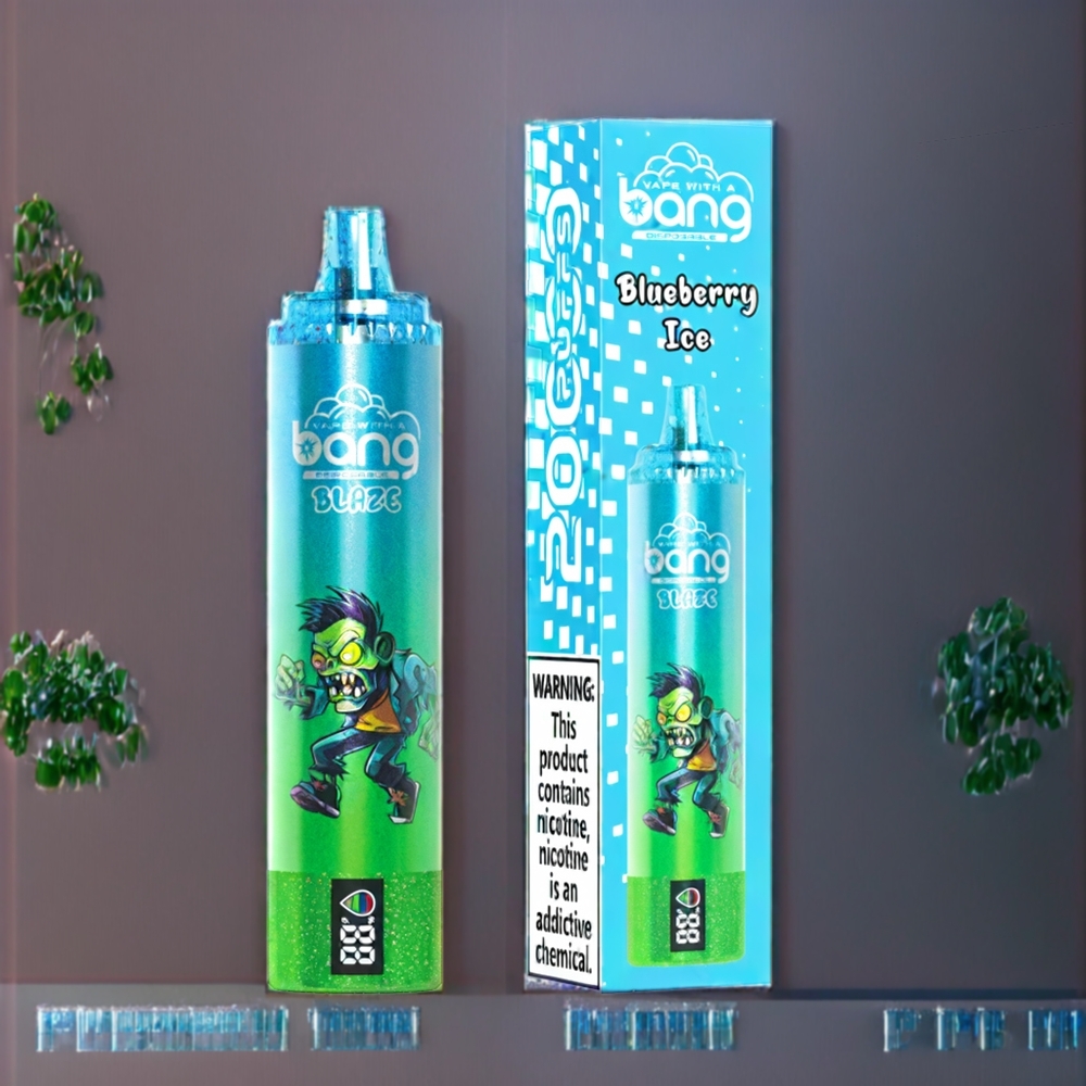 Suomi tukku Bang Blaze Tornado 20000 Puffs Disposable Vape Mustikkajää, Type-C Charging, Customizable Airflow, 0-5% Nicotine
