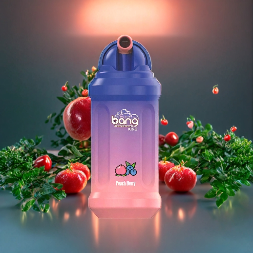 Suomi tukku Bang King 12000 Puffs 23ml 650 mAh 0-5% Nikotiinia Persikka-Marja -hajuttoma