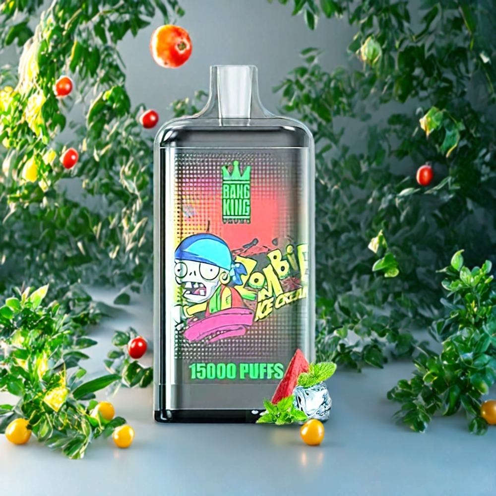 Suomi tukku Bang King 15000 Puffs Disposable Vape 21ml 550mAh Värikäs Jää (Lush Ice) 0%-5% Nikotiinia
