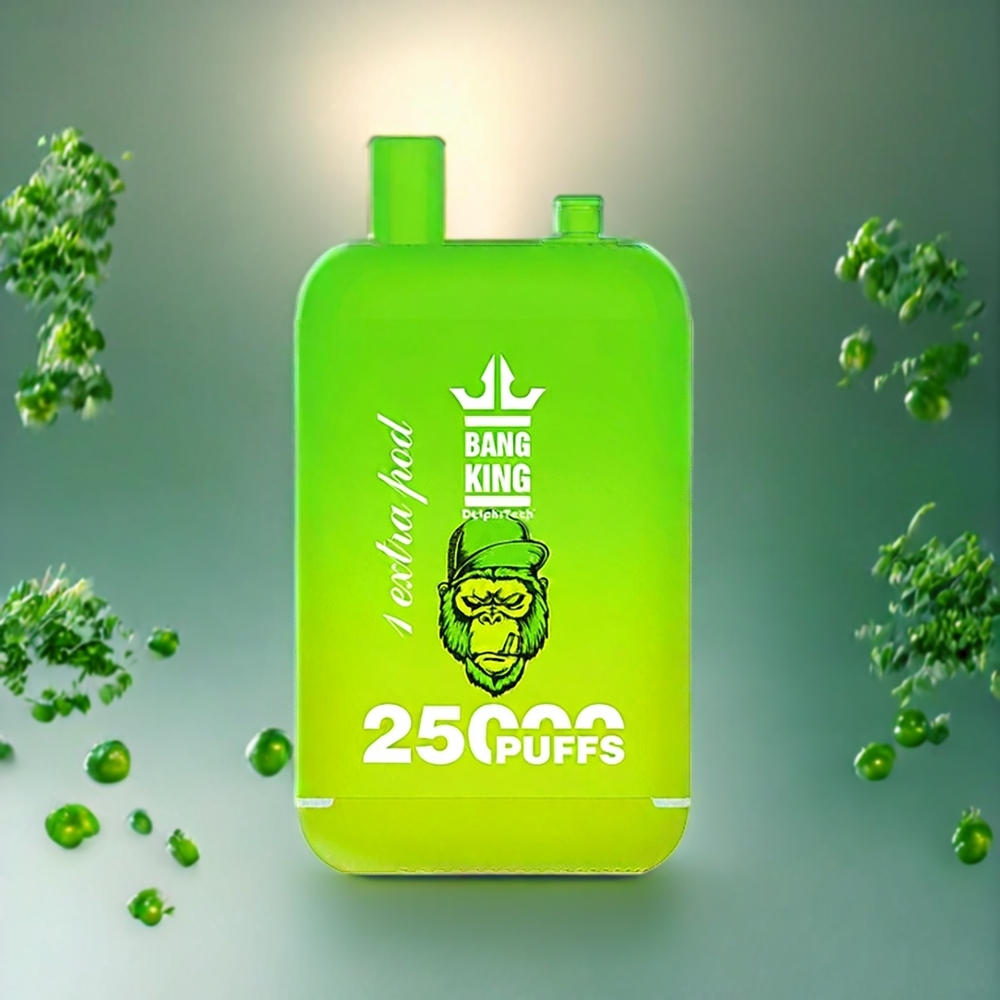 Suomi tukku Bang King 25000 Puffs Disposable Vape 46ml 650mAh Type-C Dual Pod System Hapan Omena Jää