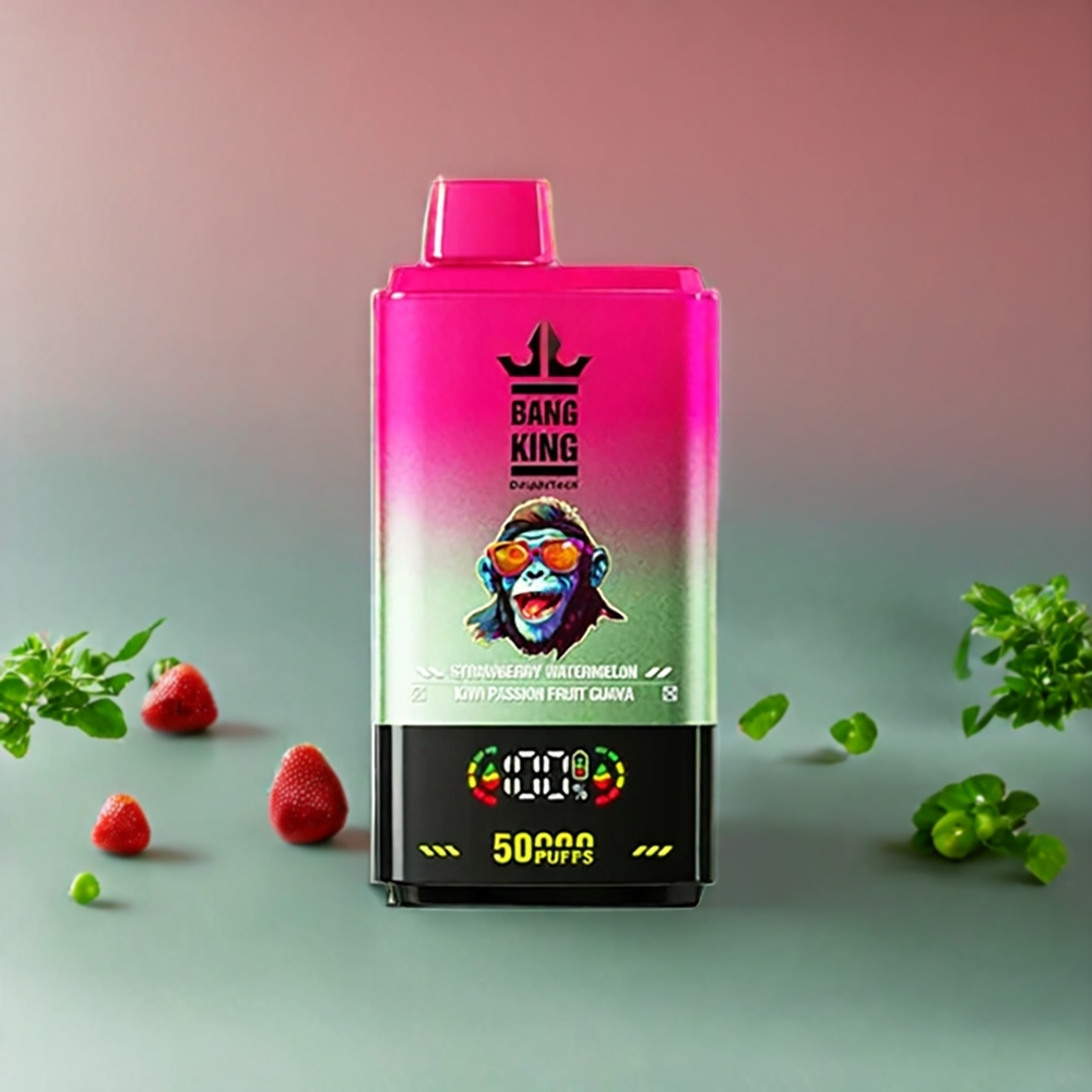 Suomi tukku Bang King 50000 Disposable Vape 50ml 850mAh Mansikka-Watermelon-Kiivi-Passionhedelmä-Guava