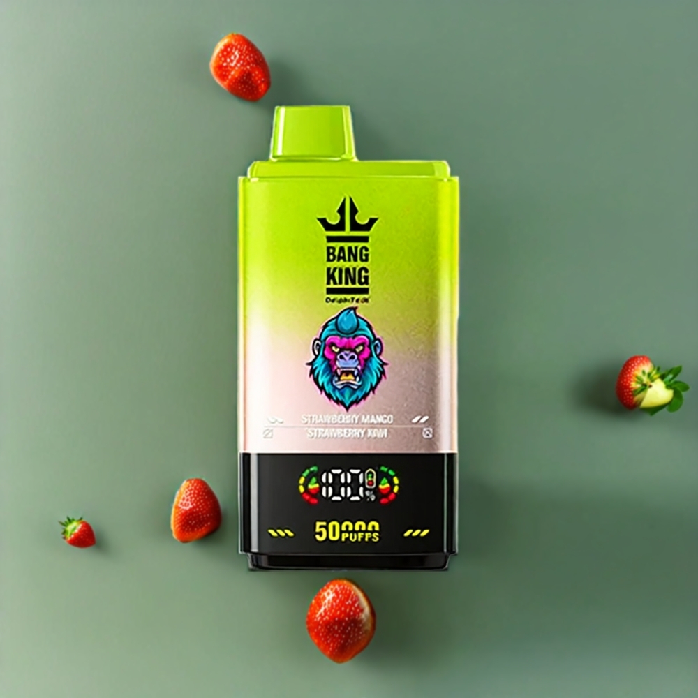 Suomi tukku Bang King 50000 Disposable Vape Mansikka Mango Mansikka Kiivi 50ml 850mAh Type-C