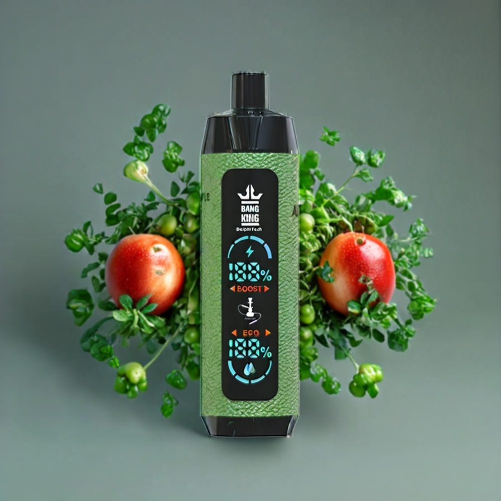 Suomi tukku Bang King Shisha 25000 Puffs 30ml 650 mAh Type-C Kaksoisomena Disposable Vape