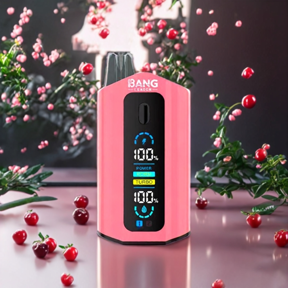 Suomi tukku Bang Leader 50000 Puffs Disposable Vape 36ml Kirsikkakola & Vaaleanpunainen Limonadi 13400mAh Type-C