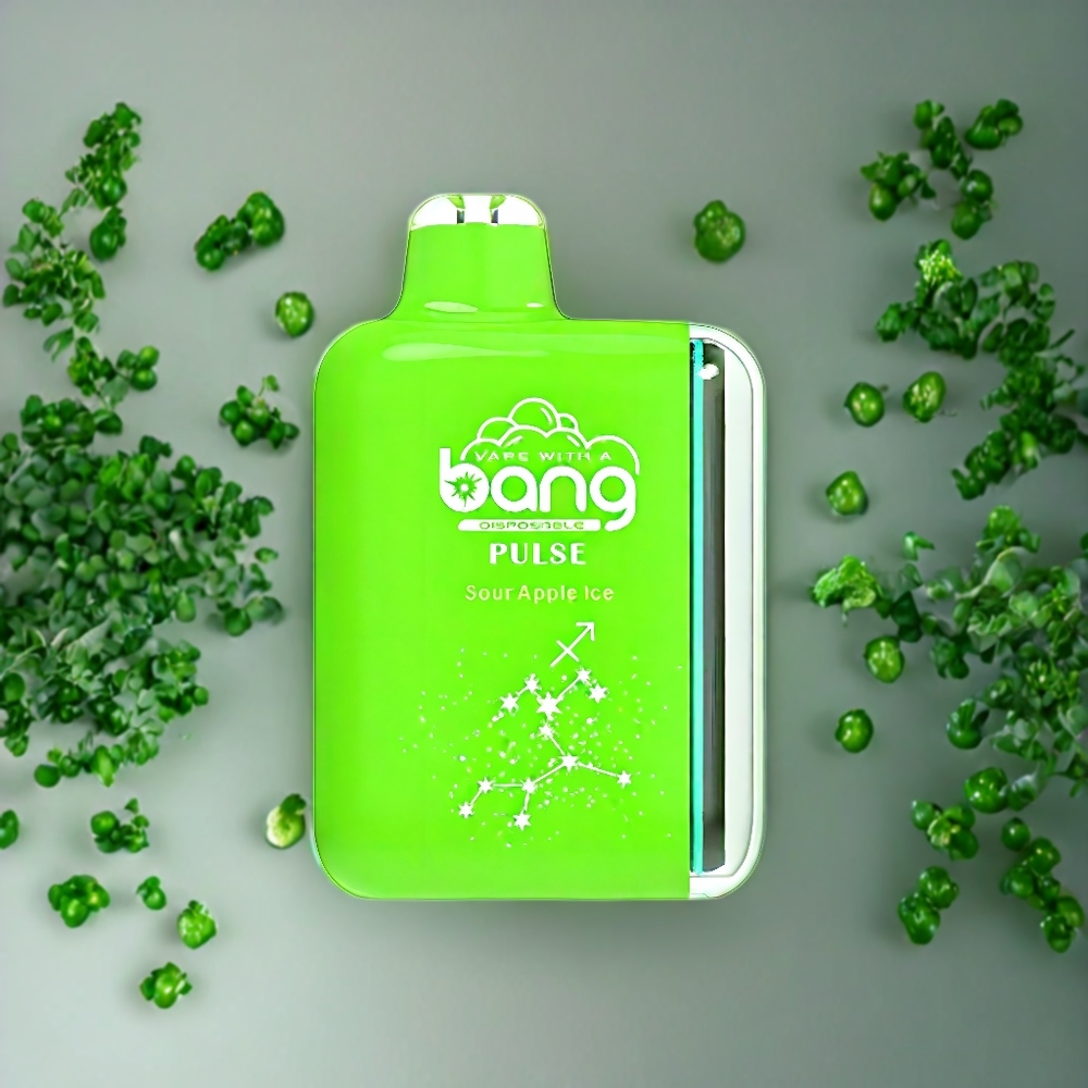 Suomi tukku Bang Pulse 18000 Puffs Disposable Vape Kirpeä Omena Jää – Type-C, 650mAh, 26ml