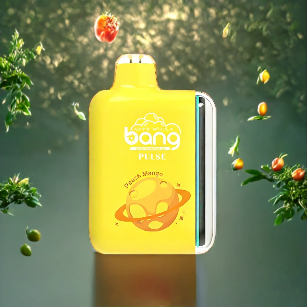 Suomi tukku Bang Pulse 18000 Puffs Disposable Vape Persikka Mango – Type-C, 650mAh, 26ml