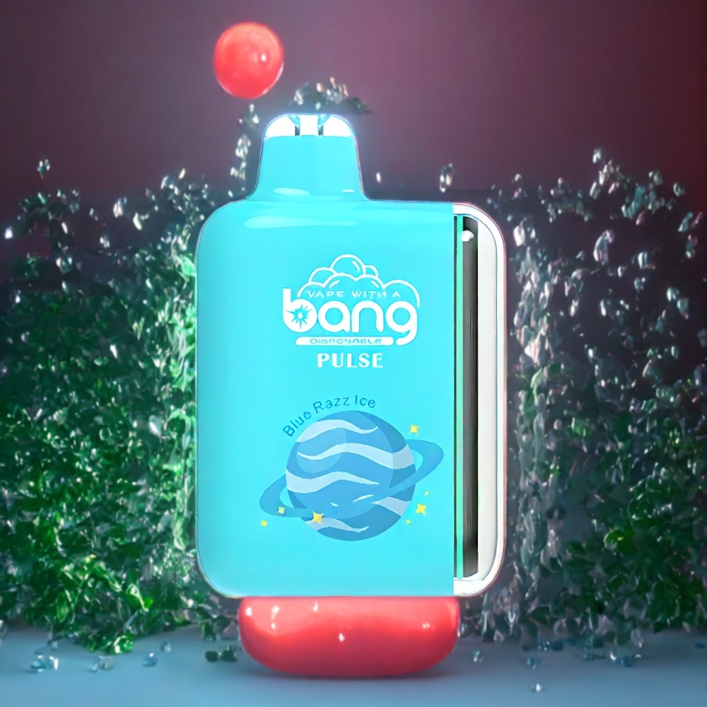 Suomi tukku Bang Pulse 18000 Puffs Disposable Vape Sininen Vadelma-Jää Type-C 650mAh 26ml