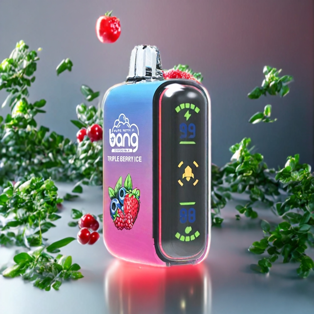 Suomi tukku Bang Rocket 18000 Puffs Disposable Vape Triple Marjajärvi (Triple Berry Ice) - 26ml, 650mAh, Nikotiini 0%-5%