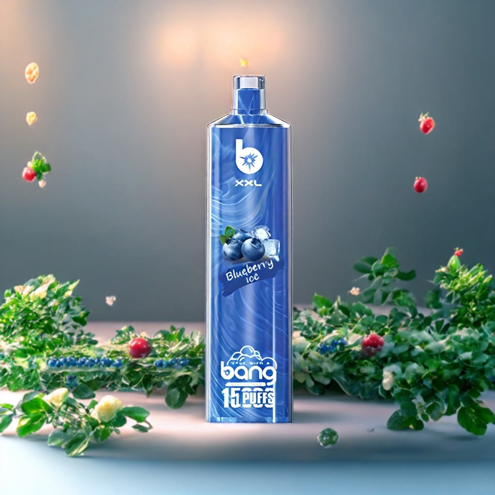 Suomi tukku Bang Shisha 15000 Puffs Disposable Vape Mustikka-Jää 23ml Type-C 600mAh 0-5% Nicotine DTL