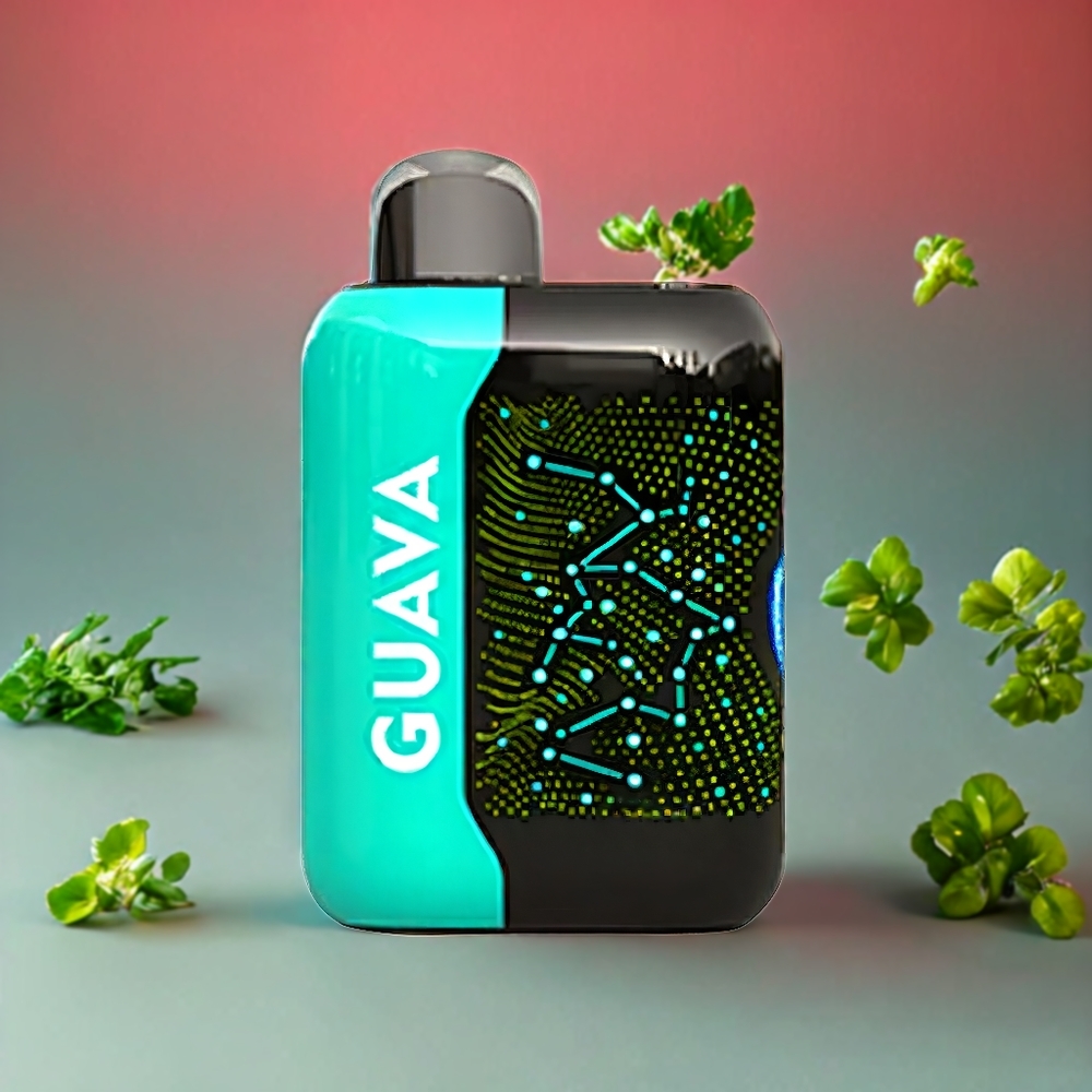 Suomi tukku Bang Starry 25000 Puffs 28ml Guava Disposable Vape - 800 mAh, 1.0 Ohm Mesh Coil, Type-C Fast Charging, 0%-5% Nikotiinia