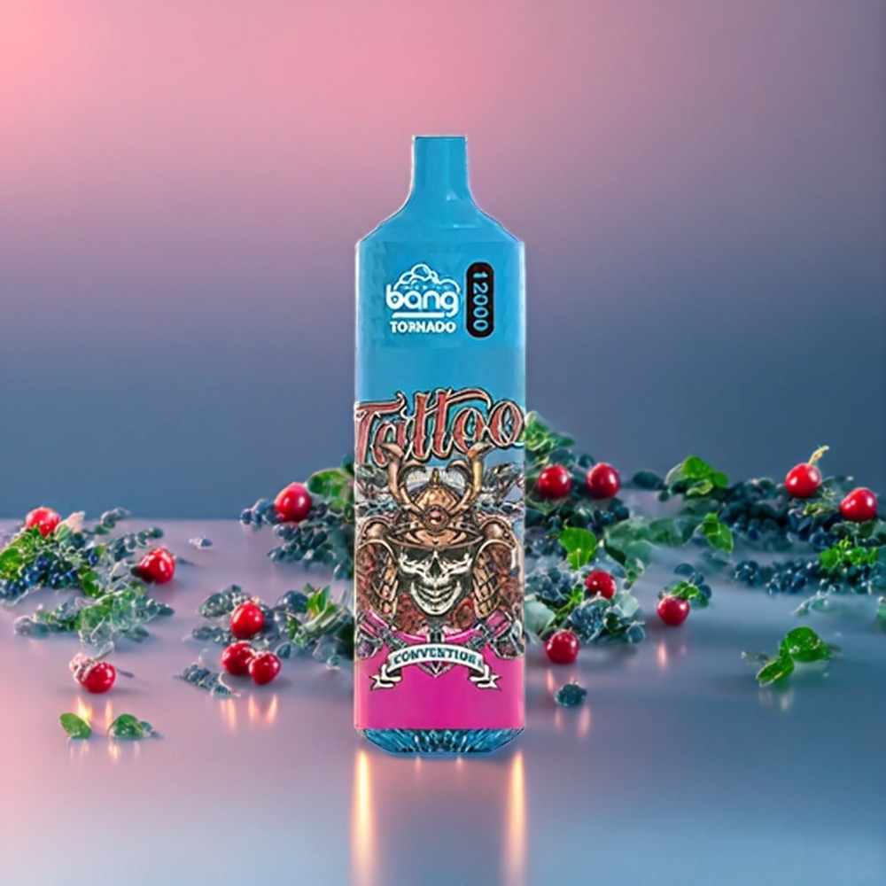 Suomi tukku Bang Tornado 12000 Puffs 23ml 650 mAh Disposable Vape Mustikka-Jää (0%,2%,3%,5%)
