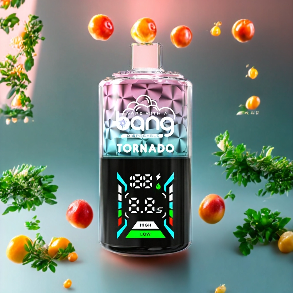 Suomi tukku Bang Tornado 40000 Puffs Disposable Vape 850mAh 40ml Persikka-Jää (Peach Ice)