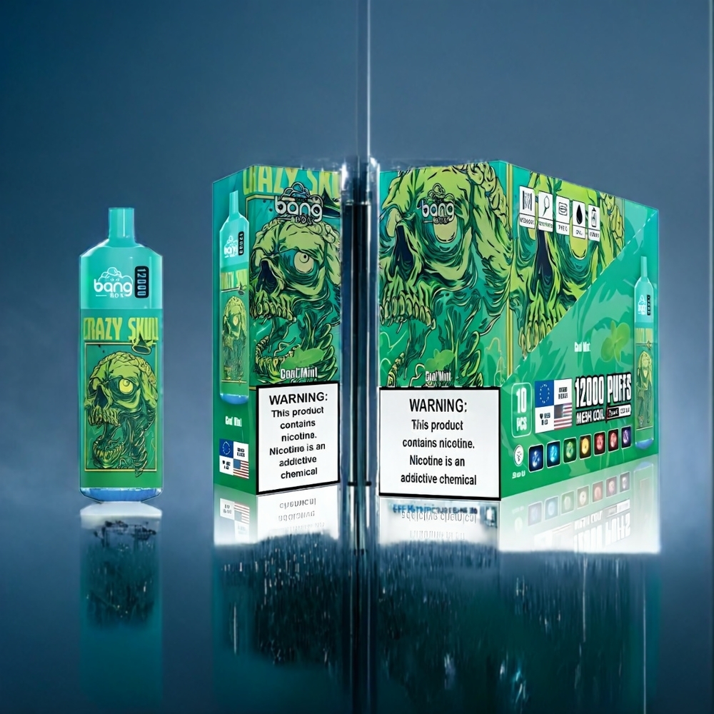 Suomi Tukku Bang Box 12000 Puffs 23ML 650mAh TYPE-C Vape Viileä Minttu 0%-5% Salt Nic 10pk/box
