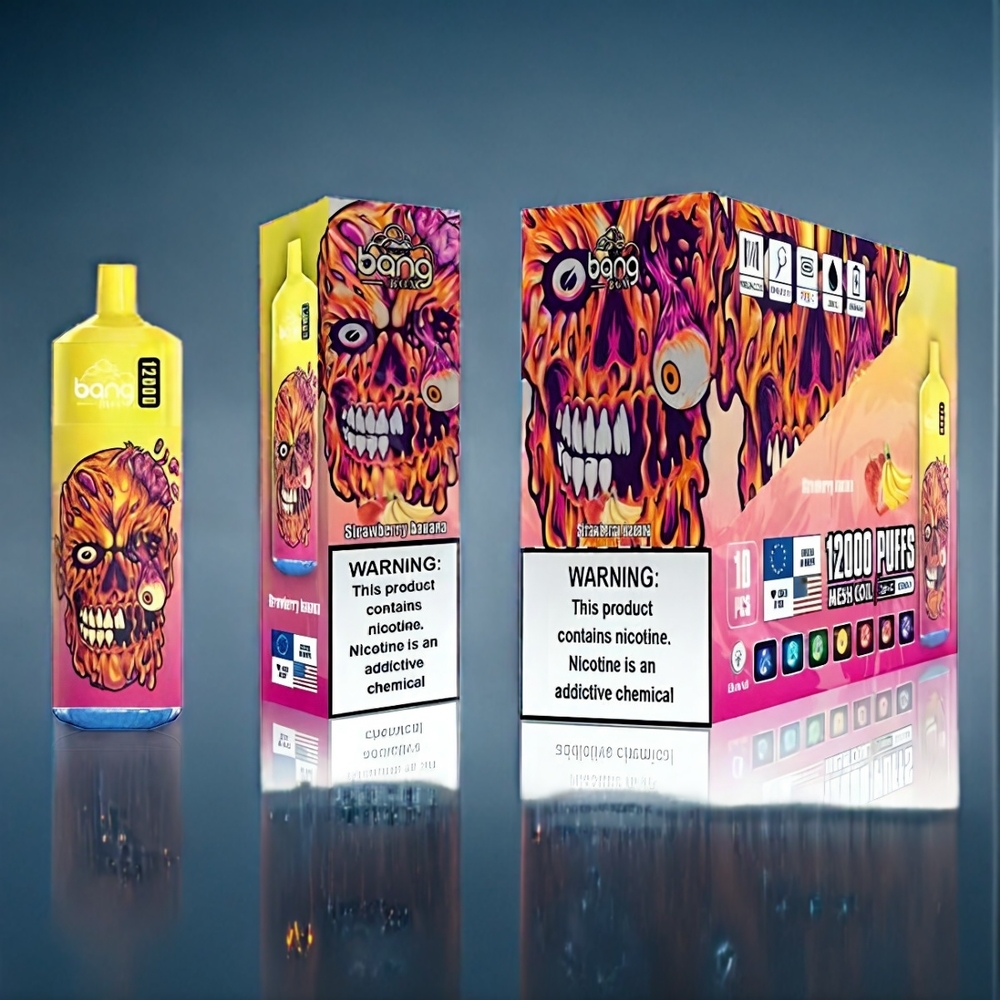 Suomi tukku Bang Box 12000 Puffs 23ML 650mAh TYPE-C Mansikka-Banaani