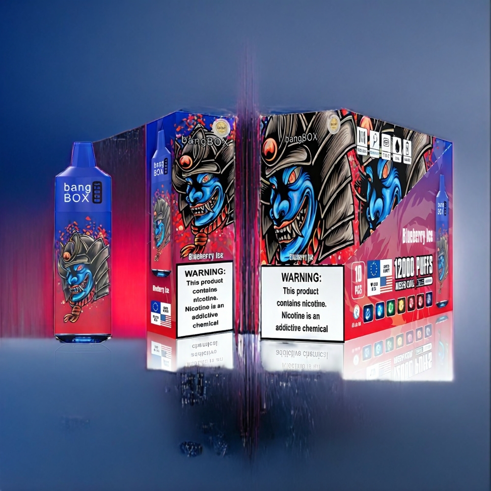 Suomi tukku Bang Box 12000 Puffs 23ML 650mAh TYPE-C Vape Mustikka Jää