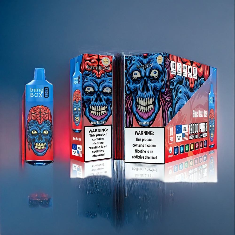 Suomi tukku Bang Box 12000 Puffs 23ML 650mAh Type-C Sininen Vadelma Jää