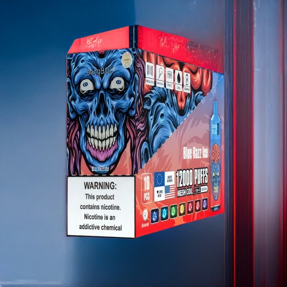Suomi tukku Bang Box 12000 Puffs 23ML 650mAh Type-C Sininen Vadelma Jää