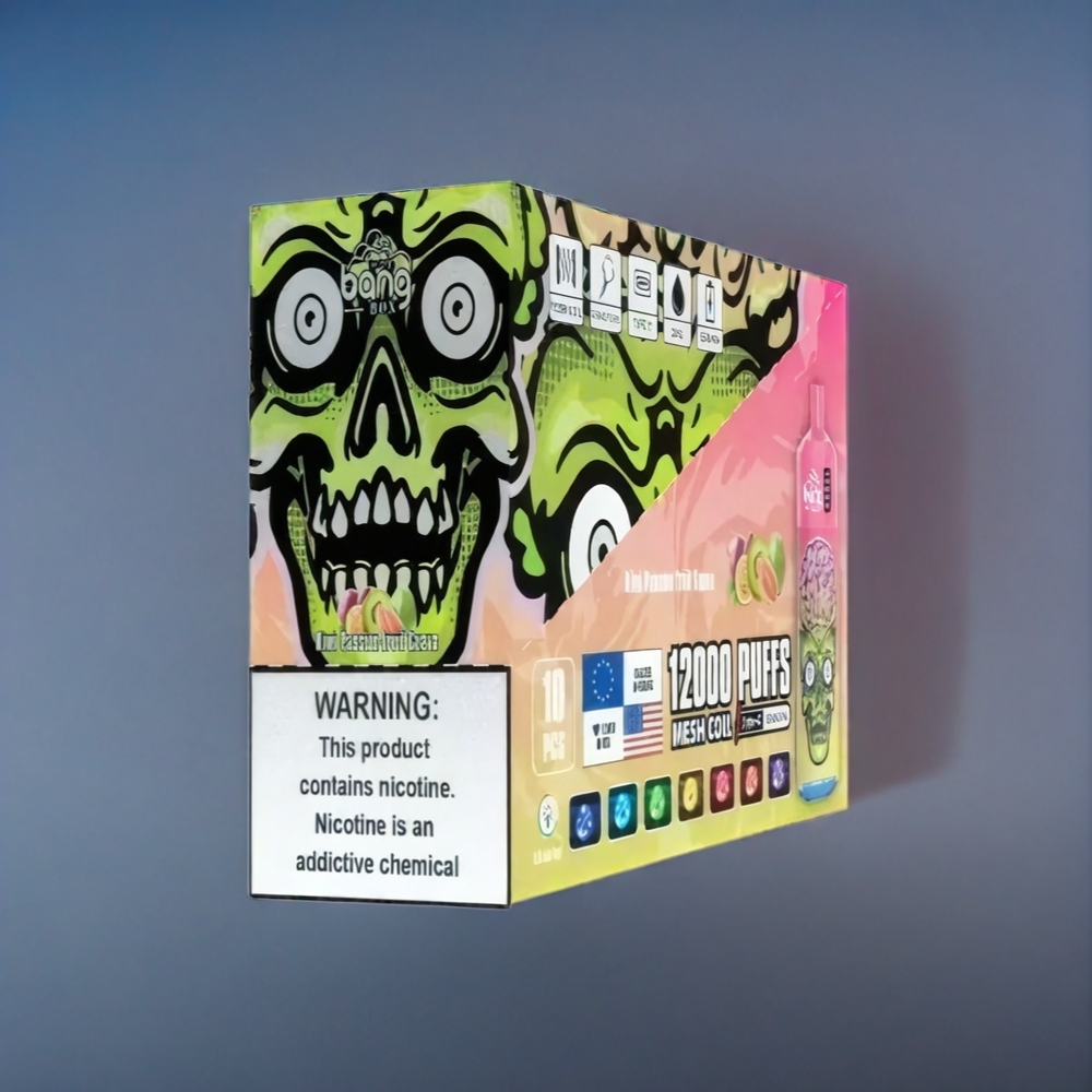 Suomi tukku Bang Box 12000 Puffs Vape Kiivi Passiohedelmä Guava 23ML 650mAh TYPE-C Salt Nic 0%-5% 10 kpl/pakkaus