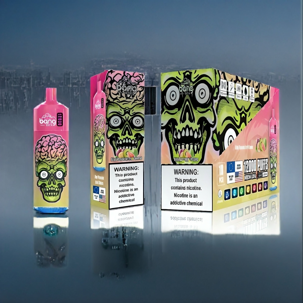 Suomi tukku Bang Box 12000 Puffs Vape Kiivi Passiohedelmä Guava 23ML 650mAh TYPE-C Salt Nic 0%-5% 10 kpl/pakkaus