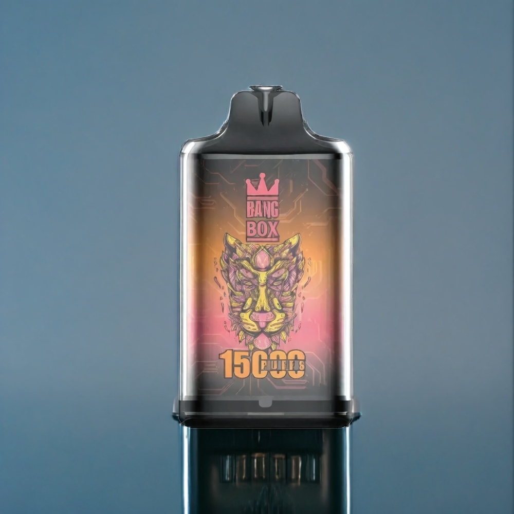 Suomi tukku Bang Box 15000 Puffs - Mango, Persikka, Vesimeloni (E-neste 23ml, Nikotiini 0%/2%/3%/5%, 650mAh, TYPE-C, 1 laatikko 10 kpl)