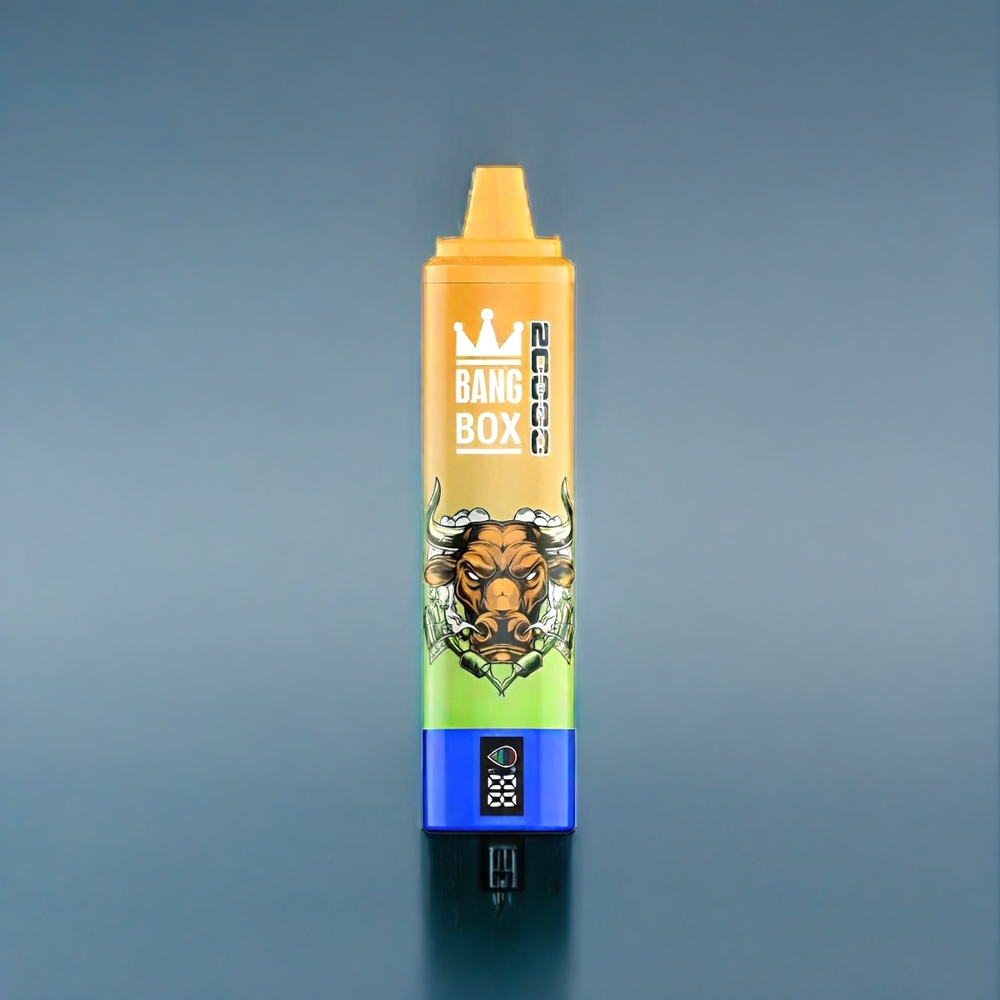 Suomi tukku Bang Box 20000 Puffs 35ml 850mah Mango On Ice 0%-5% Nikotiinia Mesh Coil Smart Screen