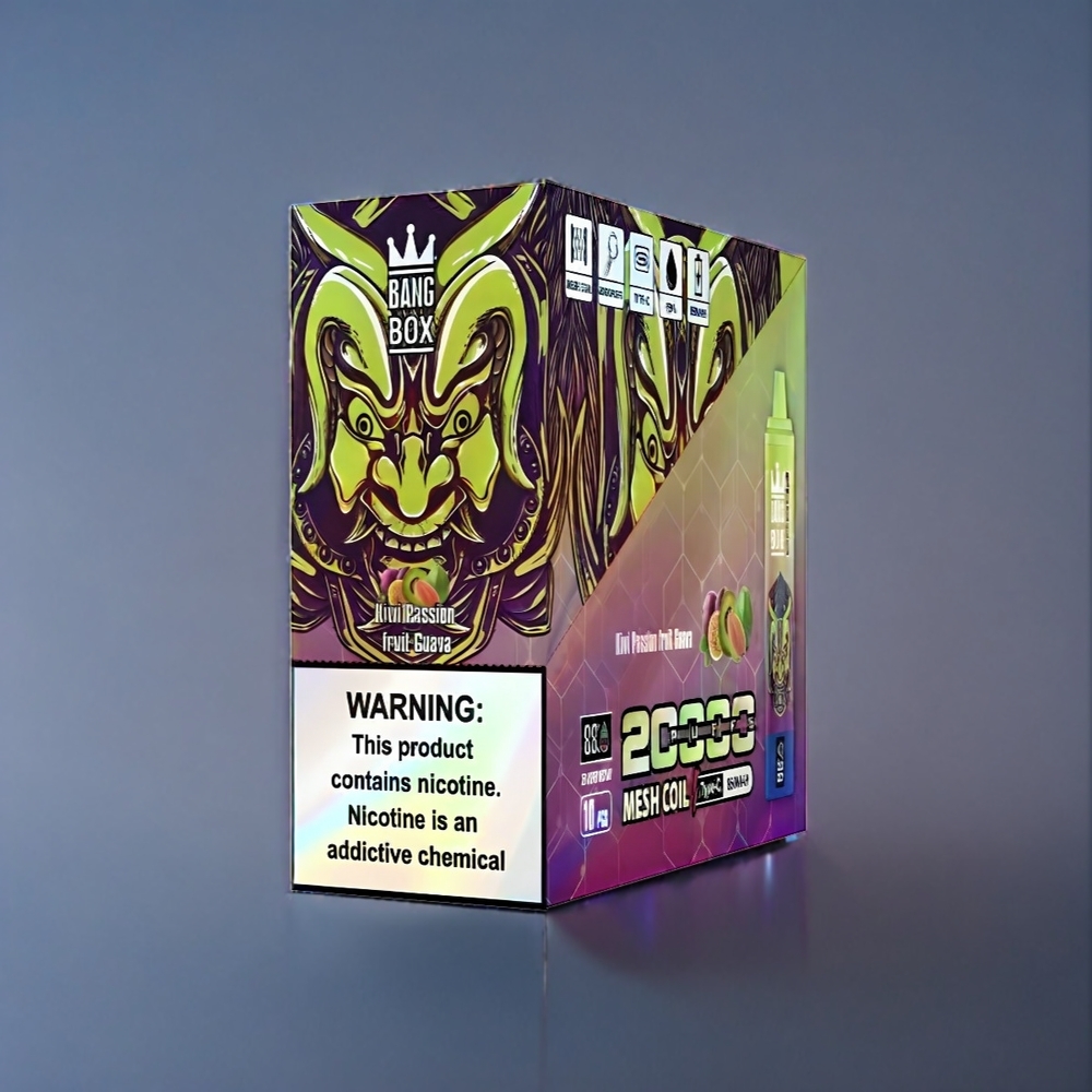 Suomi tukku Bang Box 20000 Puffs 35ml Mesh Coil 12 Flavors Kiivi Passiohedelmä Guava