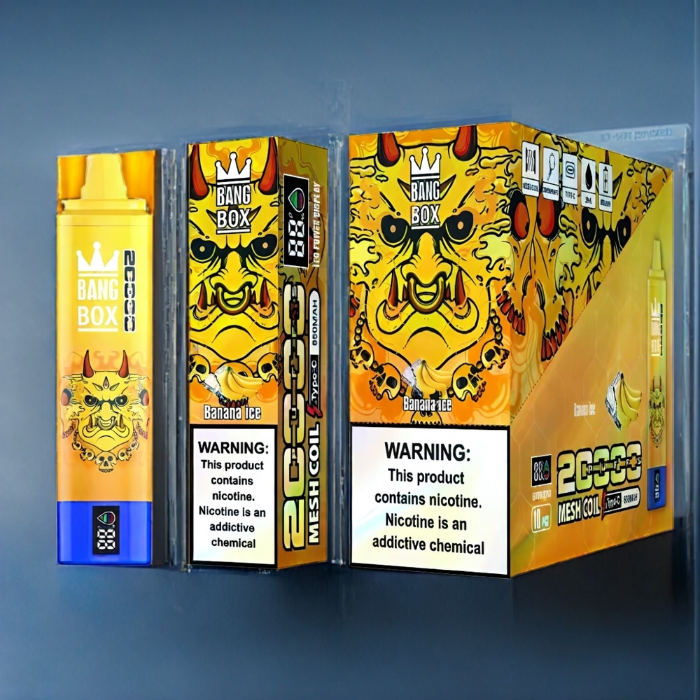 Suomi tukku Bang Box 20000 Puffs Banääjäjää 0% 2% 3% 5% Nikotiini 35ml Nestemäärä 850mAh Ladataverkko