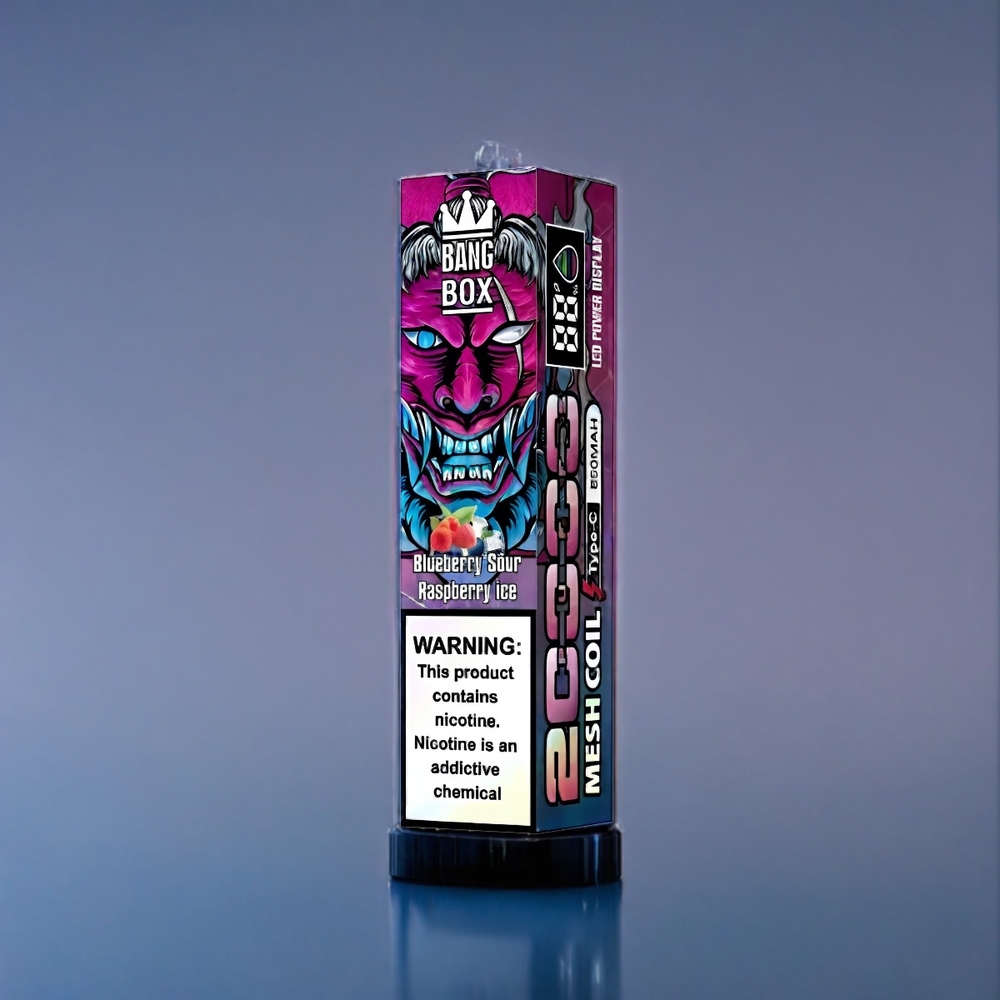 Suomi tukku Bang Box 20000 Puffs Vape Mustikka-Hapan Vadelma-Jää 0%-5% Nikotiinia 35ml Nestemäärä 850mAh Ladattava