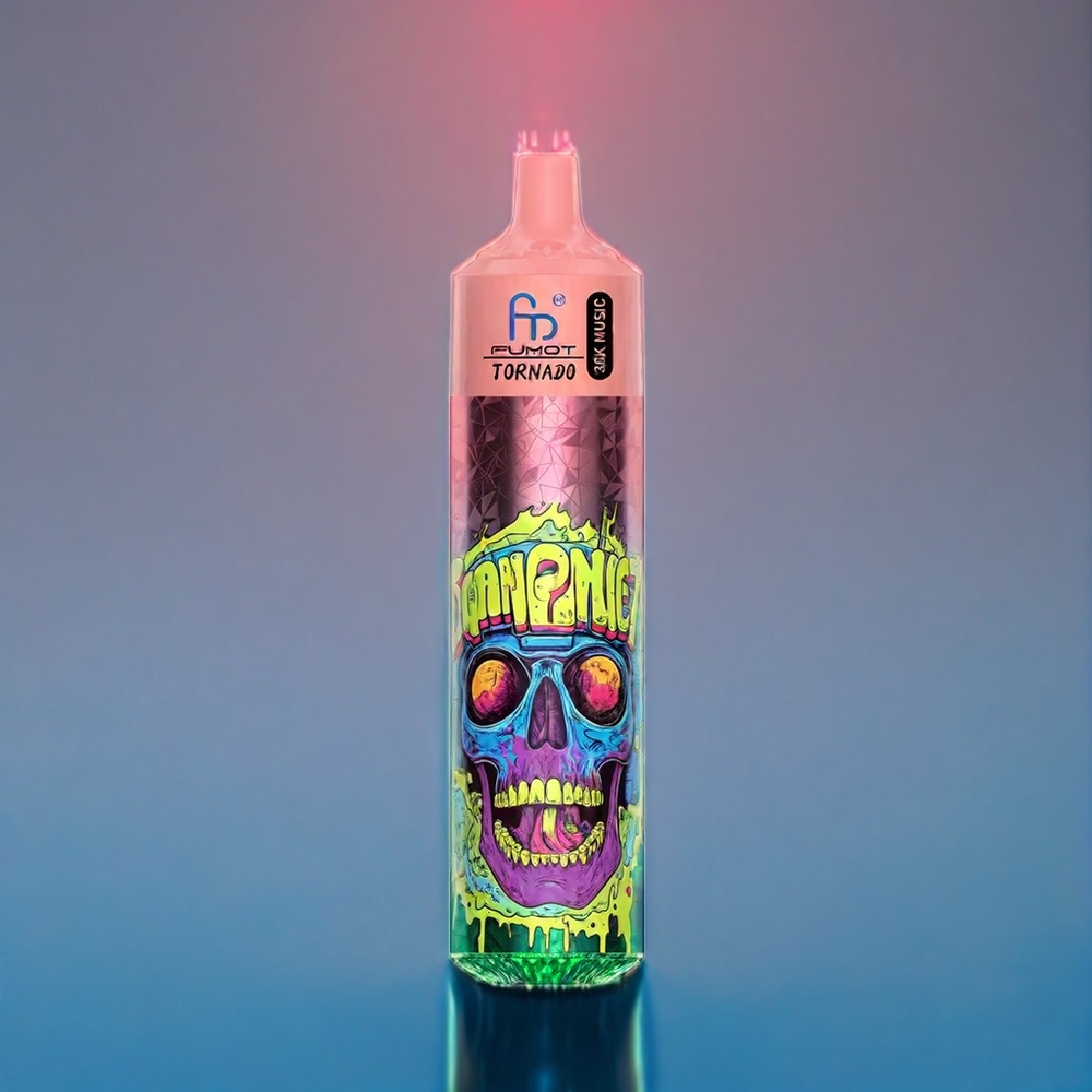 Fumot RandM Tornado 30000 Suomi tukku – 30,000 puffs, 30ml, 2%/5% nikotiinia, 1.0 Ohm mesh, 600mAh, LED-näyttö – Triple Kirsikka