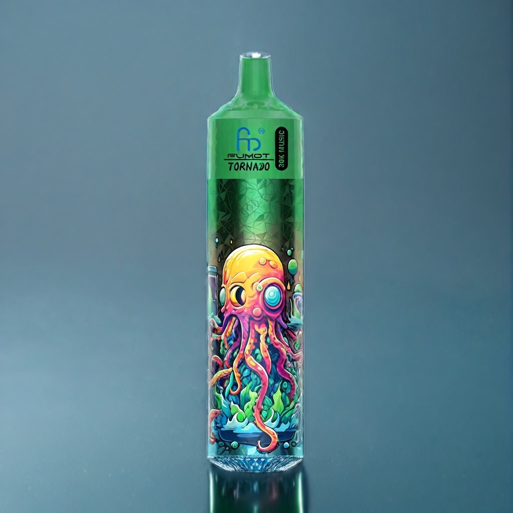 Suomi tukku Fumot RandM Tornado 30000 30mL 30K Puffs 5% Watermelon Cantaloupe Mesh Coil 600mAh LED