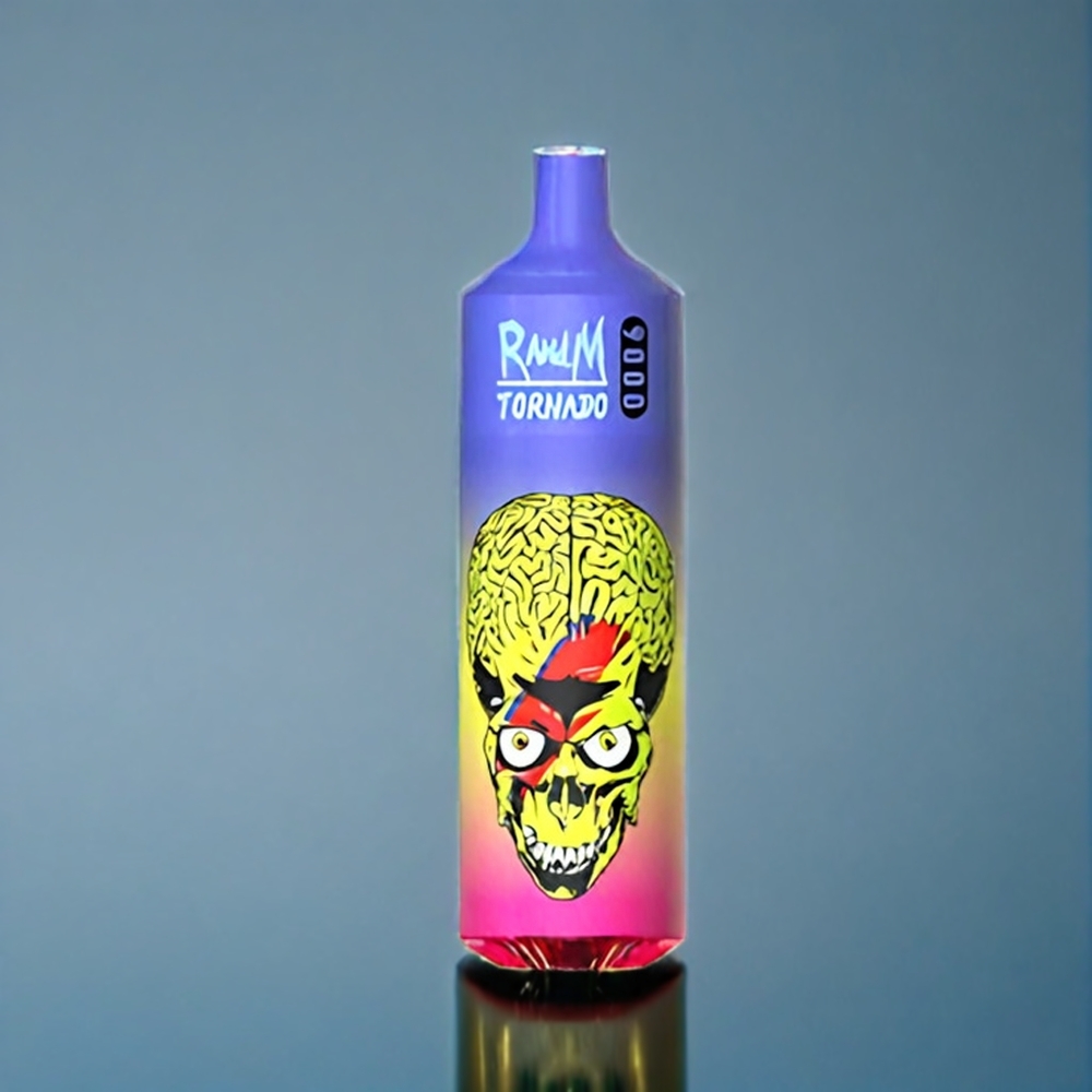 Suomi tukku RandM Tornado 9000 Puffs 18 mL Mesh Coil 54 Flavors RGB Display 850 mAh