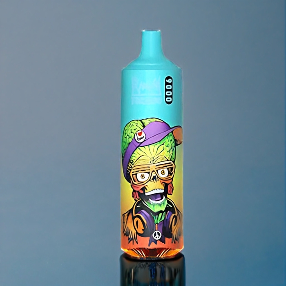 Suomi tukku RandM Tornado 9000 Puffs 18 mL Mesh Coil 54 Flavors Vape Sinivalkoinen Jää