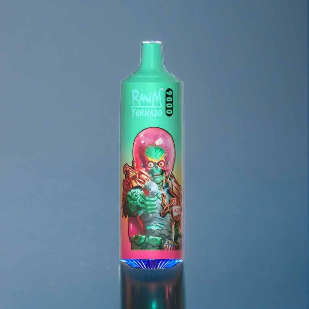 Suomi tukku RandM Tornado 9000 Puffs 18 mL Mesh Coil 850 mAh Rechargeable Blue Razz Kush