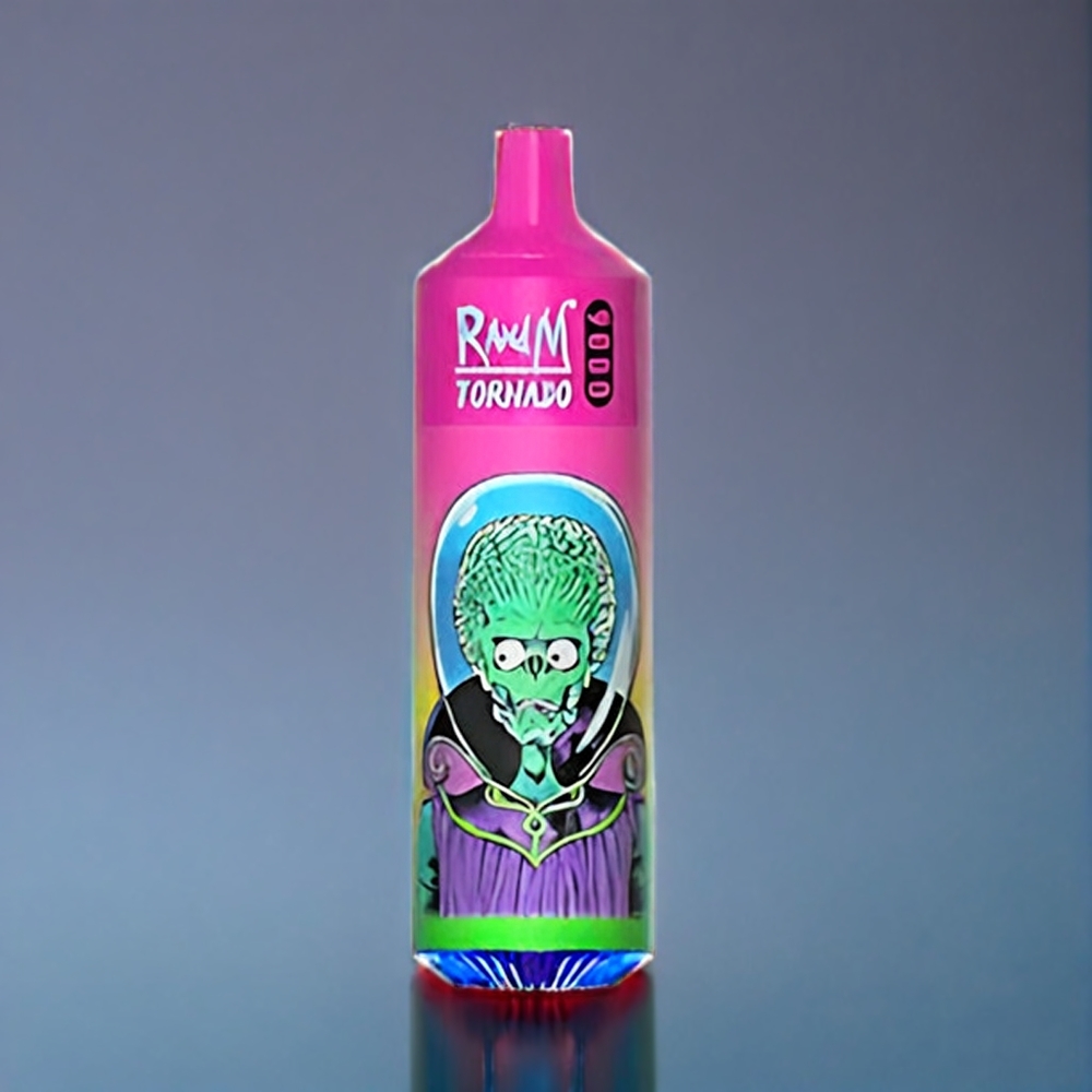 Suomi tukku RandM Tornado 9000 Puffs 18 mL Mesh Coil RGB Display Vesimelonipurukumu