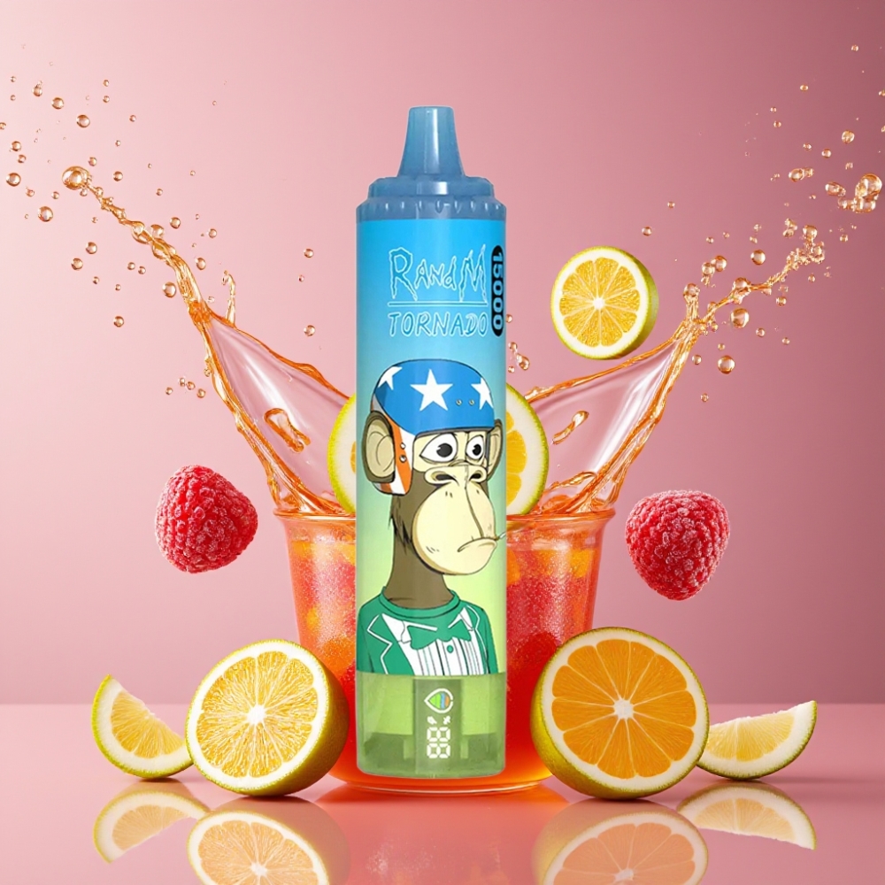 Suomi tukku RandM Fumot Tornado 15000 Puffs 25ml Mesh Coil Type-C LCD Disposable Vape Karkki Karhu