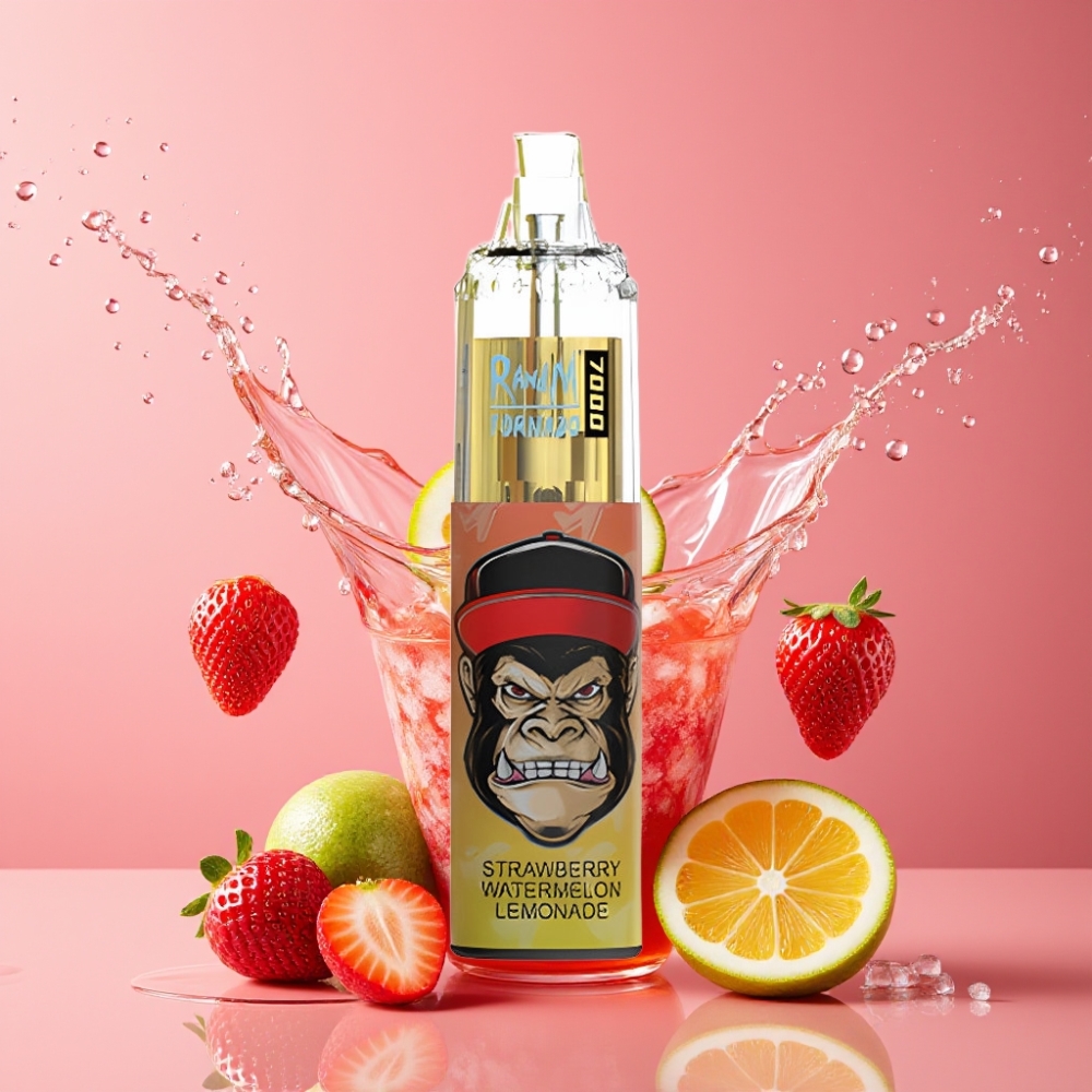 Suomi tukku RandM Fumot Tornado 7000 Puffs 14ML 850MAH Mesh Coil Type-C Disposable Vape Mansikka-Arbuusi-Limonadi