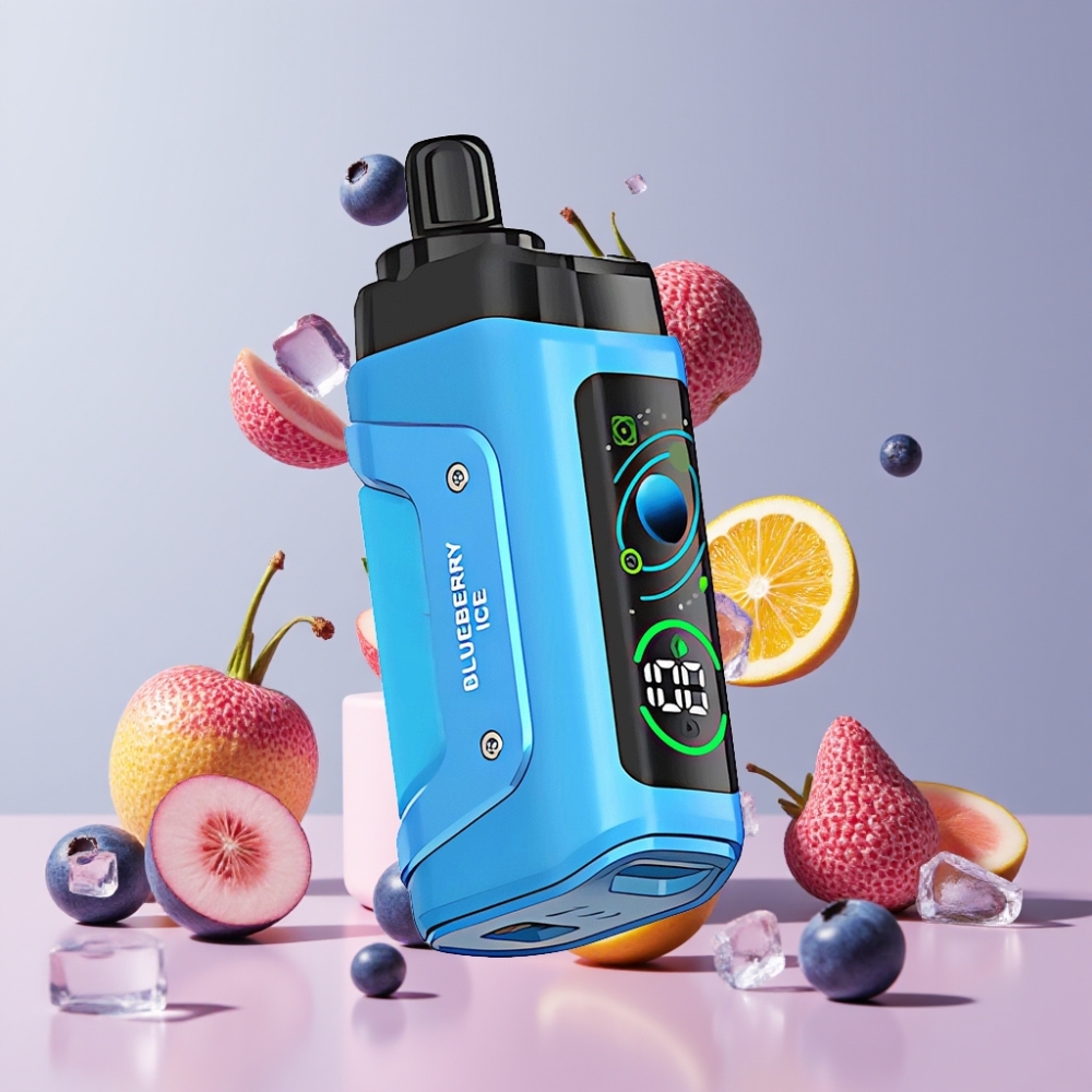 Suomi tukku Razz Bar 45000 Puffs Kertakäyttöinen Vape Mustikka-Jää 1.0 Ohm Mesh, Säädettävä Ilmanvirtaus, Type-C Lataus
