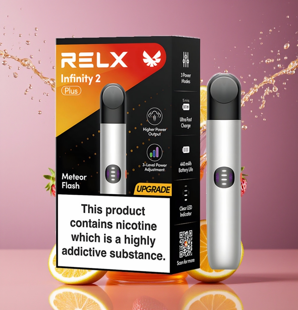 Suomi tukku RELX Infinity 2 Plus Device with Adjustable 3 Modes, 10W Power, and 440mAh Battery