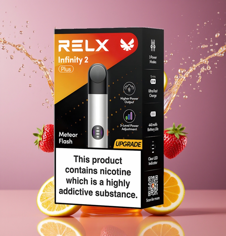 Suomi tukku RELX Infinity 2 Plus Device with Adjustable 3 Modes, 10W Power, and 440mAh Battery