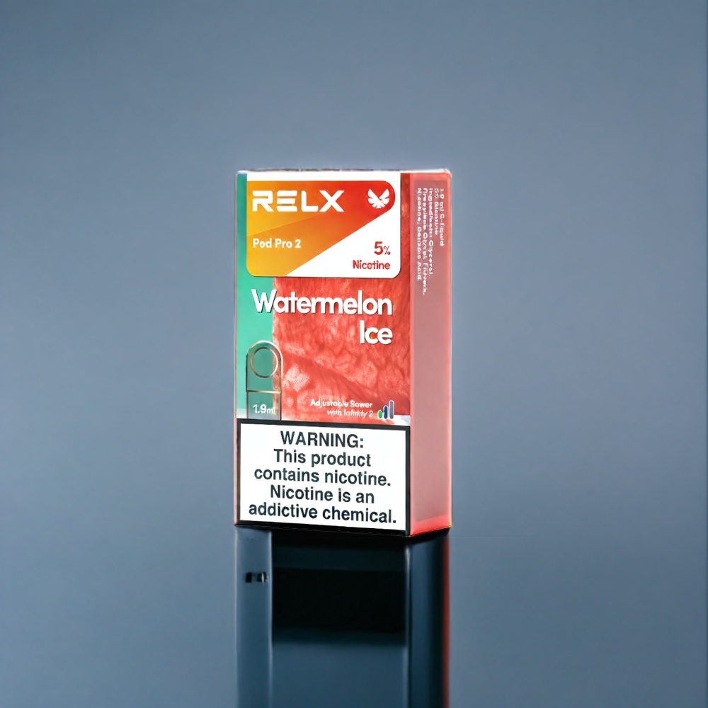 Relx Pod Pro 2 Suomi Tukku – Vesimeloni-Jää, 600 puffia, 1.9ml, 3%/5% nikotiini, 2/3 annosta/pakkaus, 3 tehoasetusta