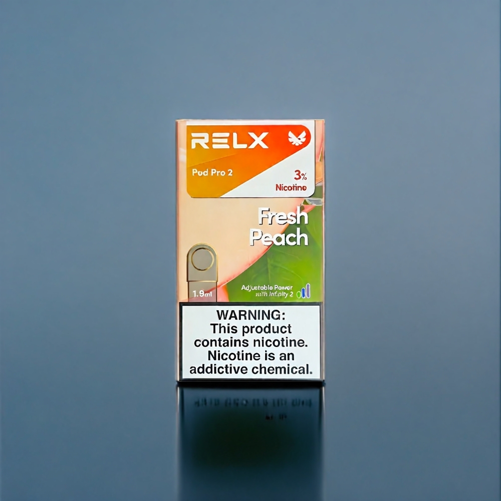 Suomi tukku RELX Pod Pro 2 600 puffs 1.9ml 3%/5% nikotiinia Tuore persikka - 2/3 kapselia/pakkaus - Eco/Smooth/Boost Mode